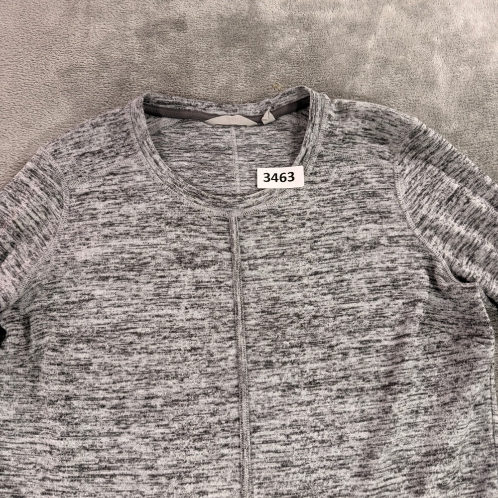 Athleta Dress Womens Medium Gray Space‎ Dye Long Sleeve Pockets 243072